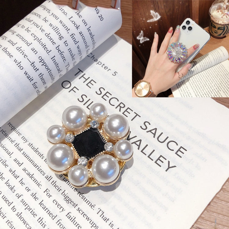 2 PCS Lazy Man Live Shooting Mobile Phone Rotating Ring Buckle Holder, Style:Round Pearl - Ring Holder by PMC TechLife | Online Shopping South Africa | PMC TechLife