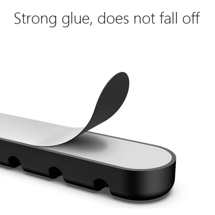 5 PCS 4 Holes Bear Silicone Desktop Data Cable Organizing And Fixing Device(Girly Pink) - Cable Organizer by PMC TechLife | Online Shopping South Africa | PMC TechLife