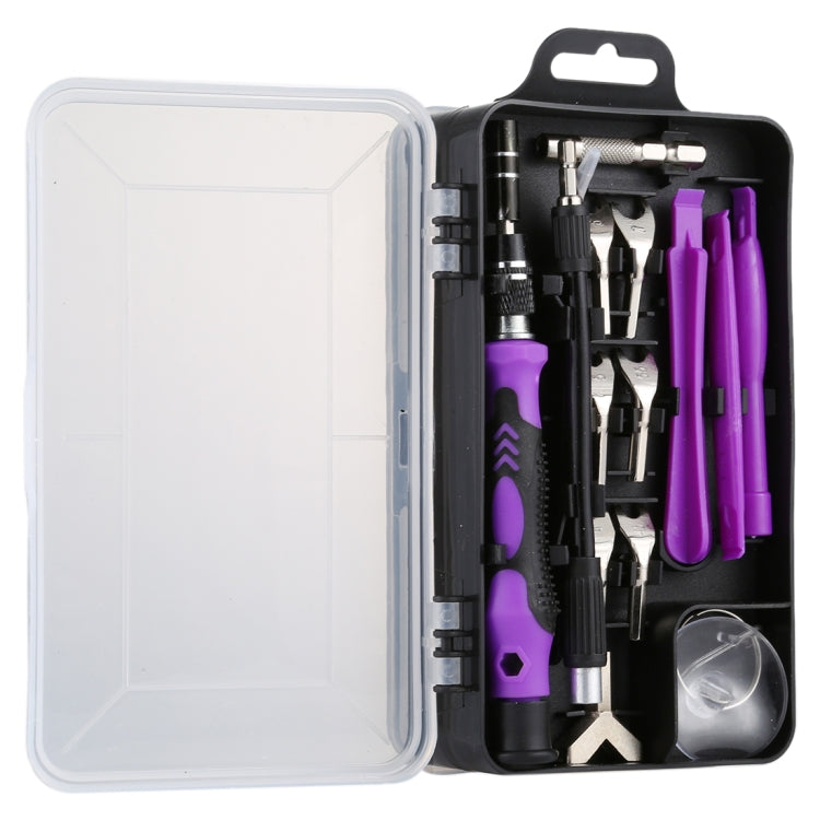 135 in 1 DIY Mobile Phone Disassembly Tool Clock Repair Multi-function Tool Screwdriver Set(Black Purple) - Screwdriver Set by PMC TechLife | Online Shopping South Africa | PMC TechLife