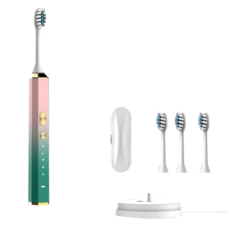 V6 Adult Magnetic Levitation Sonic Household Smart Electric Toothbrush Couple Soft Toothbrush, Style: Wireless Charge Model(Coral Pink) - Toothbrushes by PMC TechLife | Online Shopping South Africa | PMC TechLife