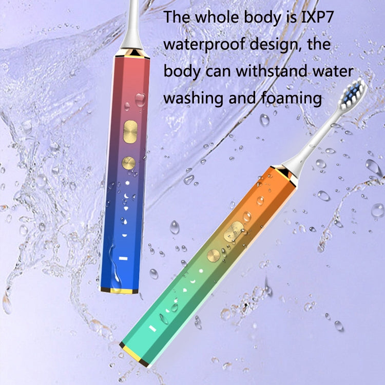 V6 Adult Magnetic Levitation Sonic Household Smart Electric Toothbrush Couple Soft Toothbrush, Style: Wireless Charge Model(Magic Blue) - Toothbrushes by PMC TechLife | Online Shopping South Africa | PMC TechLife