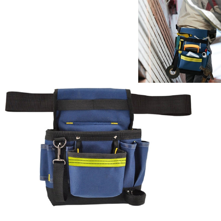 Electrician Maintenance Adjustable Multi-pocket Hardware Tool Belt Bag Multi-function Storage Bag(Blue) - free shipping - PMC TechLife - Order now!