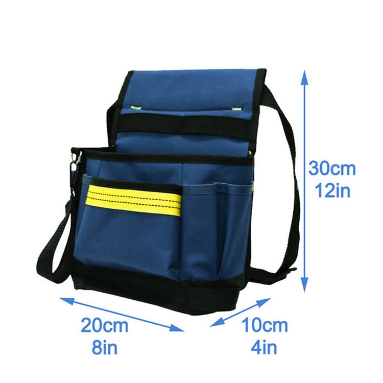 Electrician Maintenance Adjustable Multi-pocket Hardware Tool Belt Bag Multi-function Storage Bag(Blue) - free shipping - PMC TechLife - Order now!