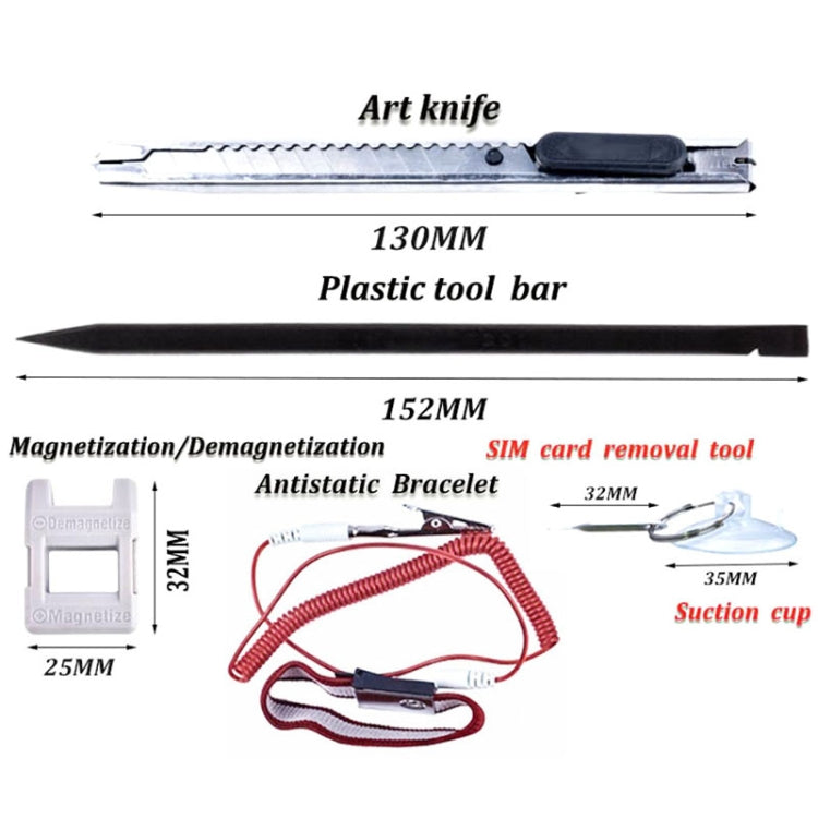 Portable Cloth Bag Mobile Phone Disassembly Maintenance Tool Multi-function Combination Tool Screwdriver Set(Green) - free shipping - PMC TechLife - Order now!