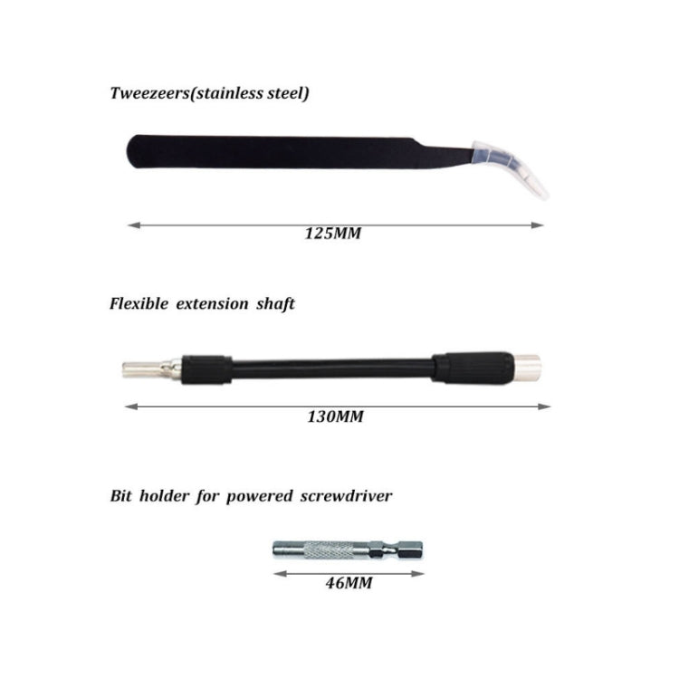 110 in 1 Watch Mobile Phone Disassembly Maintenance Tool Multi-function Chrome Vanadium Steel Screwdriver Set(Black Red) - Screwdriver Set by PMC TechLife | Online Shopping South Africa | PMC TechLife | Buy Now Pay Later Mobicred