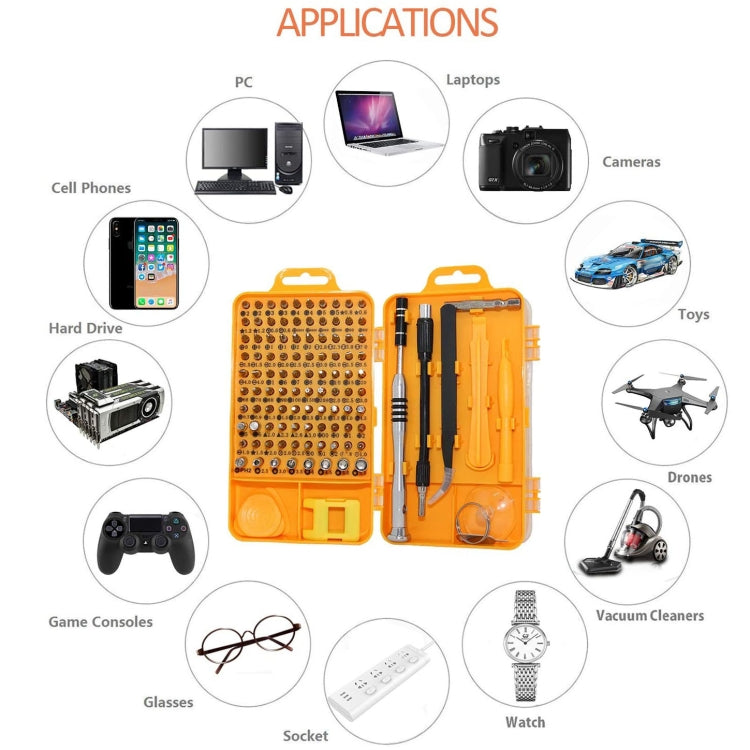 110 in 1 Watch Mobile Phone Disassembly Maintenance Tool Multi-function Chrome Vanadium Steel Screwdriver Set(Black Red) - Screwdriver Set by PMC TechLife | Online Shopping South Africa | PMC TechLife | Buy Now Pay Later Mobicred