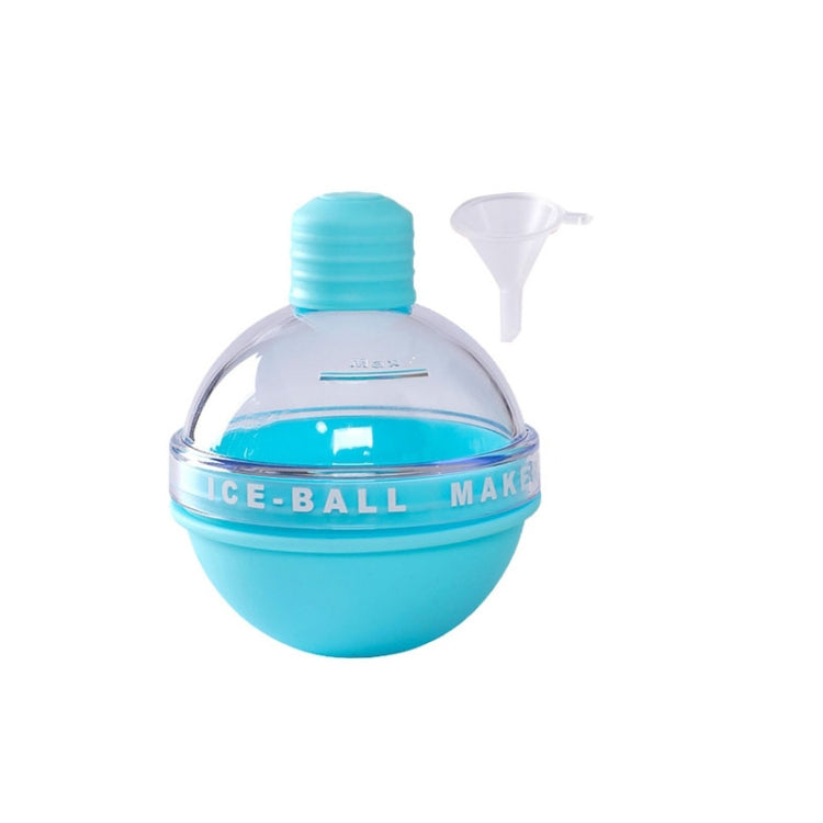 2PCS Home Whiskey Bulb Ice Ball Ice Cube Silicone Mold With Funnel(Sky Blue) - free shipping - PMC TechLife - Order now!