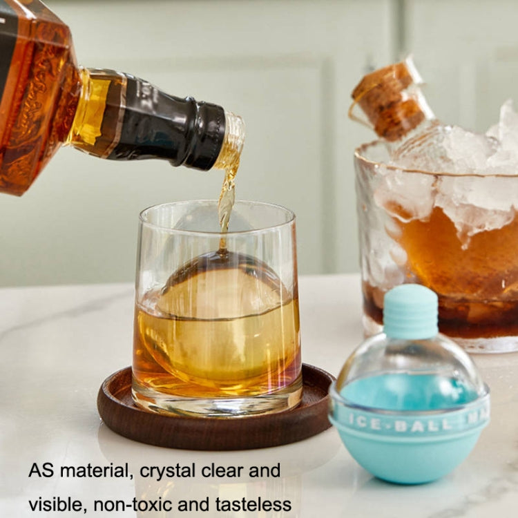 2PCS Home Whiskey Bulb Ice Ball Ice Cube Silicone Mold With Funnel(Sky Blue) - free shipping - PMC TechLife - Order now!