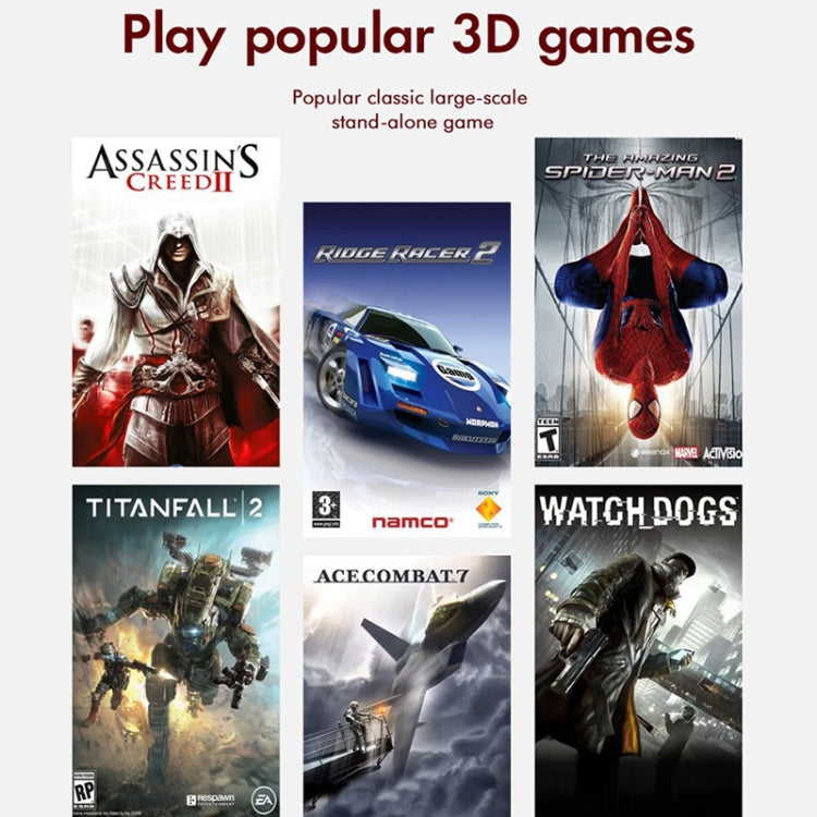 GD10 32G Built-In 10000+ Games Dual System Set-Top Box 3D Home 4K HD  TV Game Console Box US Plug(White) - free shipping - PMC TechLife - Order now!