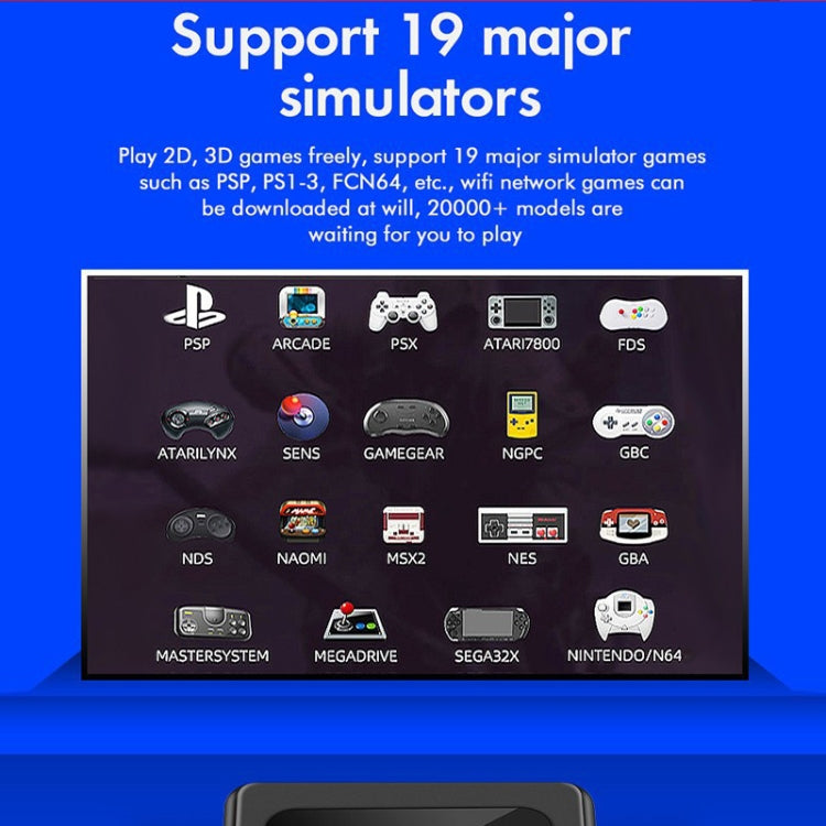 GD10 32G Built-In 10000+ Games Dual System Set-Top Box 3D Home 4K HD  TV Game Console Box US Plug(Black) - free shipping - PMC TechLife - Order now!