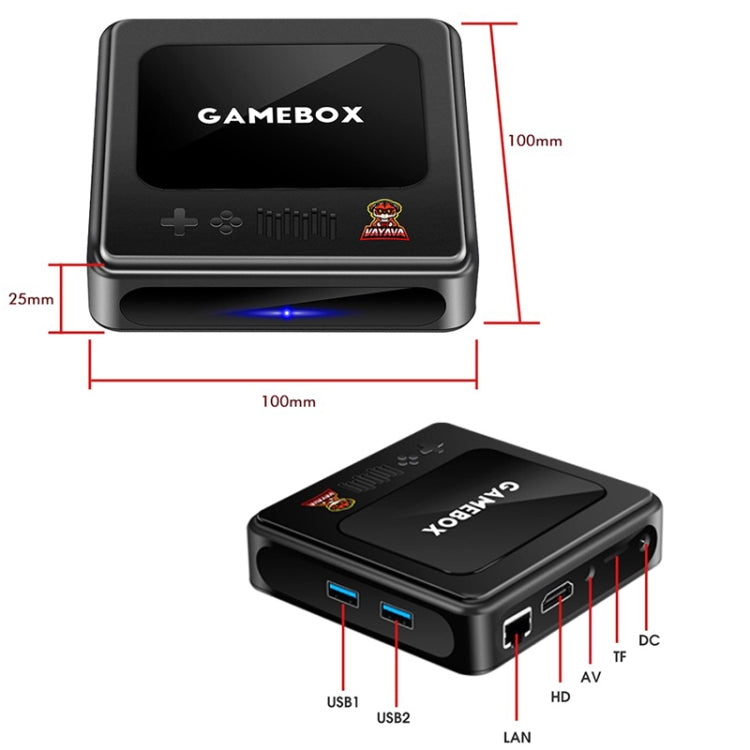 GD10 64G Built-In 30000+ Games Dual System Set-Top Box 3D Home 4K HD  TV Game Console Box US Plug(Black) - free shipping - PMC TechLife - Order now!
