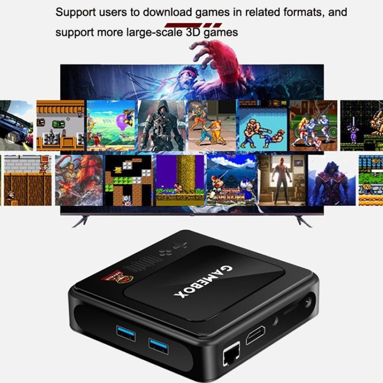 GD10 256G Built-In 60000+ Games Dual System Set-Top Box 3D Home 4K HD  TV Game Console Box EU Plug(White) - free shipping - PMC TechLife - Order now!