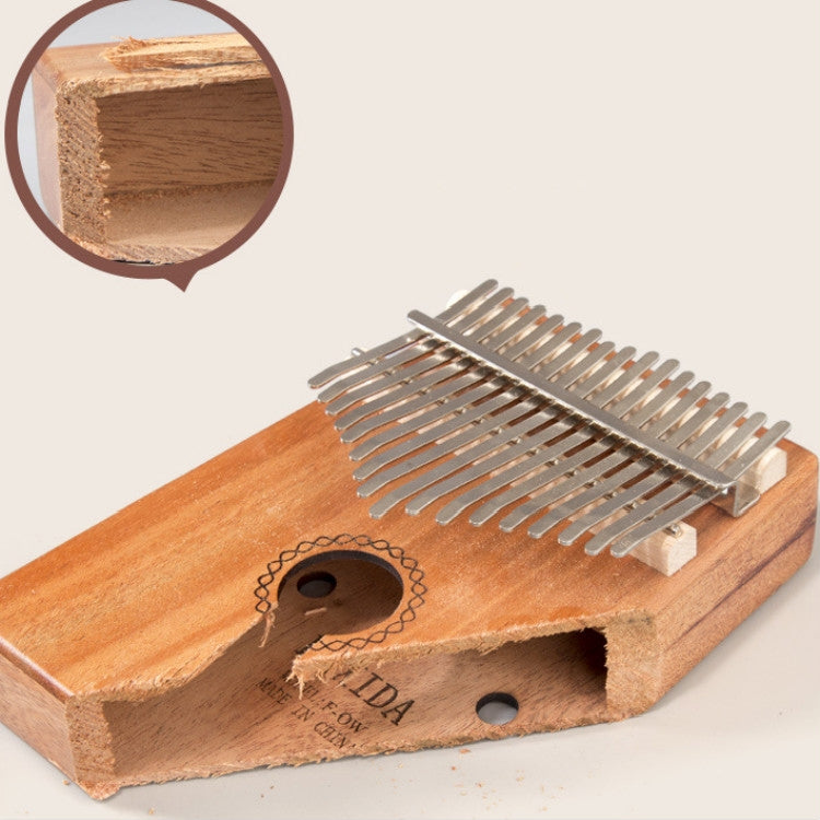 17-tone Kalimba Portable Thumb Piano, Style:Mahogany-Classic Deer - Keyboard Accessories by PMC TechLife | Online Shopping South Africa | PMC TechLife | Buy Now Pay Later Mobicred