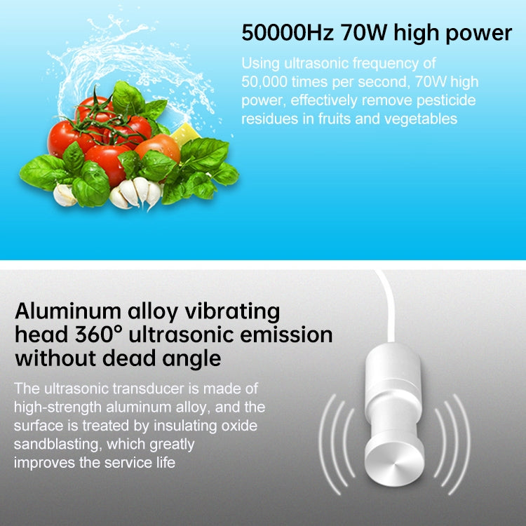 JeKen CE-9600 Household Ultrasonic Cleaner Vegetable Washing Glasses Watch Jewelry Cleaner(UK Plug) - Washing Machines & Accessories by JeKen | Online Shopping South Africa | PMC TechLife | Buy Now Pay Later Mobicred