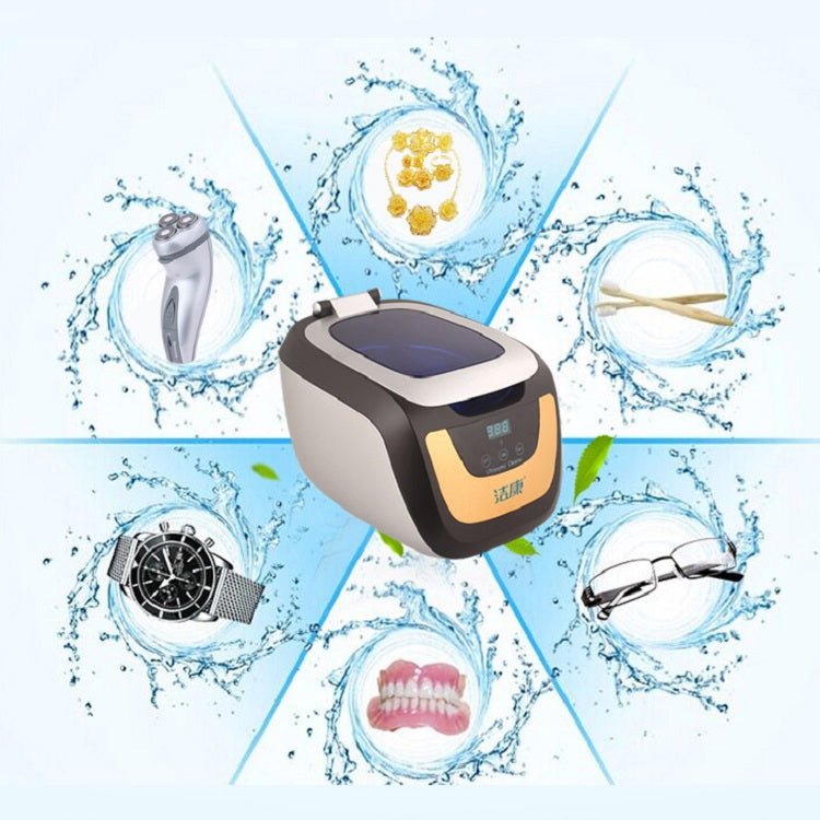 Jie Kang CE-5700A Ultrasonic Cleaner Household Jewelry Denture Glasses Cleaner(EU Plug) - free shipping - PMC TechLife - Order now!