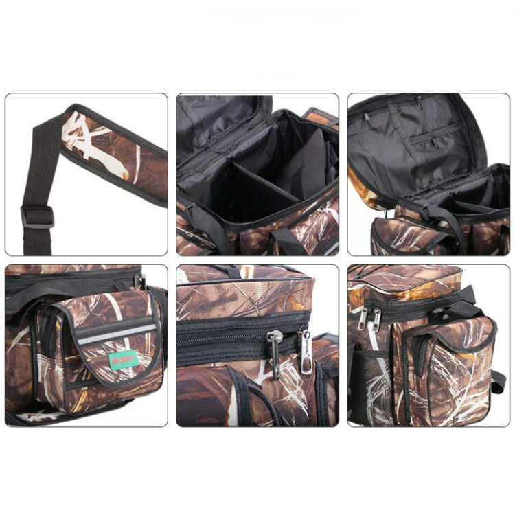 SeaKnight SK003 Multifunctional Lure Bag Shoulder Messenger Bag Fishing Gear Waist Bag(Straw) - Storage Boxes & Storage Bags by SeaKnight | Online Shopping South Africa | PMC TechLife | Buy Now Pay Later Mobicred