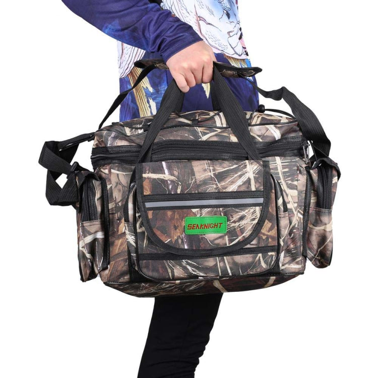 SeaKnight SK003 Multifunctional Lure Bag Shoulder Messenger Bag Fishing Gear Waist Bag(Straw) - Storage Boxes & Storage Bags by SeaKnight | Online Shopping South Africa | PMC TechLife | Buy Now Pay Later Mobicred