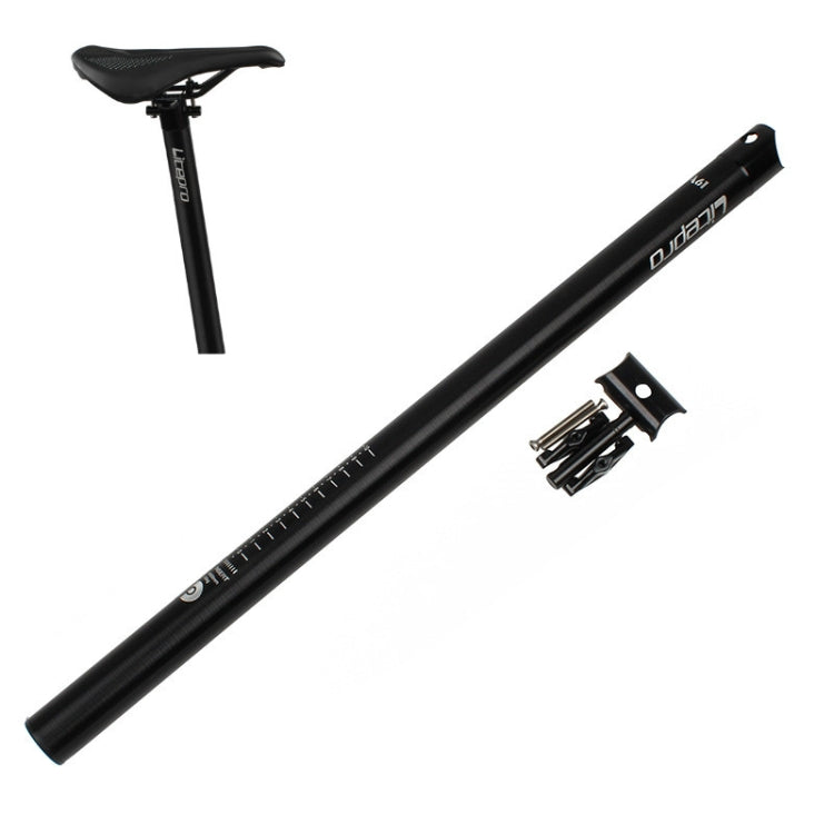 Litepro 412 Folding Bicycle Seatpost 33.9mm LP Plum Blossom Seat Tube, Colour: Black - free shipping - PMC TechLife - Order now!