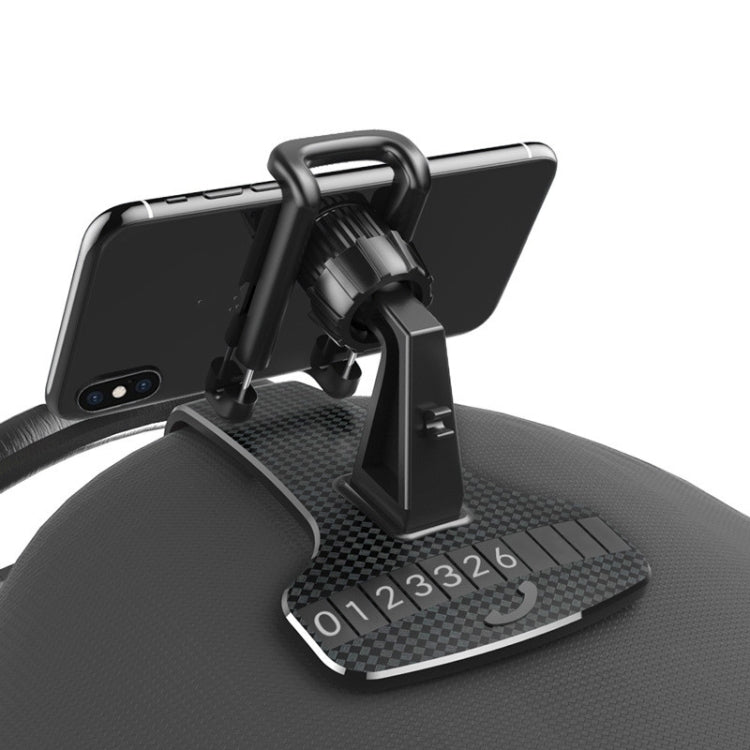 Car Mobile Phone Holder Buckle Instrument Trolley Inner Clip Mobile Phone Navigation Bracket With Number Plate - Car Holders by PMC TechLife | Online Shopping South Africa | PMC TechLife