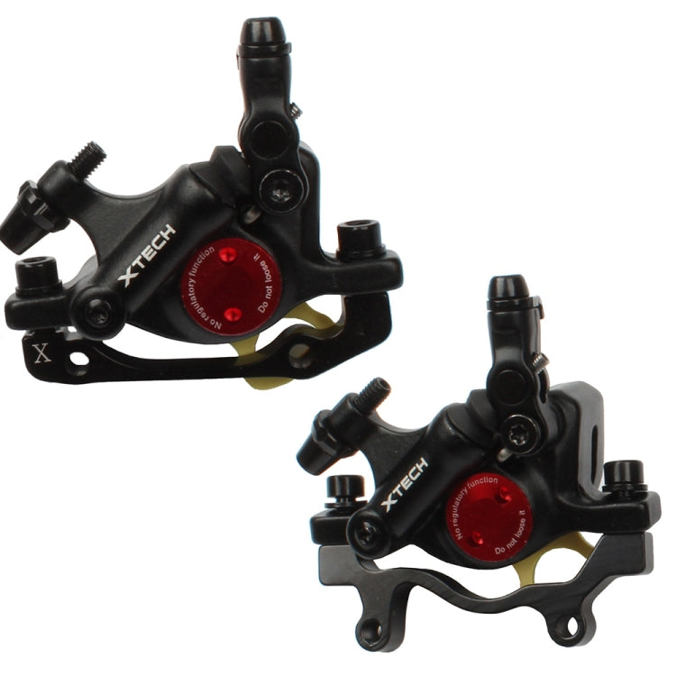 ZOOM HB100 Mountain Bike Hydraulic Brake Caliper Folding Bike Cable Pull Hydraulic Disc Brake Caliper, Style:Front and Rear(Black) - free shipping - PMC TechLife - Order now!
