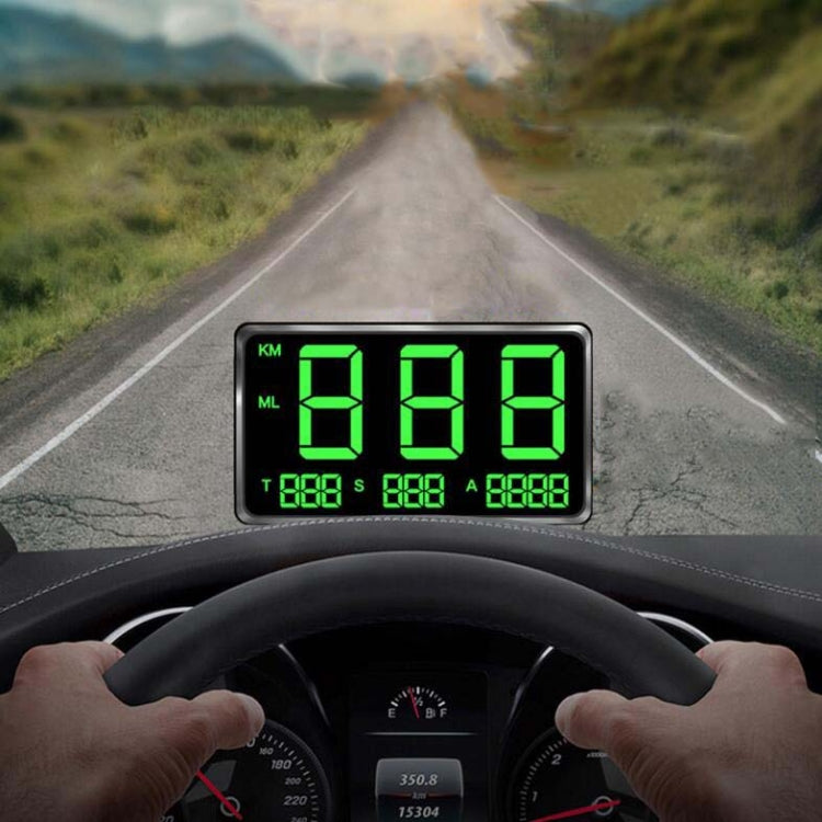 Kingneed C80 4.5inch HUD Car Head-up Display GPS Speed Meter Overspeed Alarm Mileage Altitude Clock(Black) - free shipping - PMC TechLife - Order now!