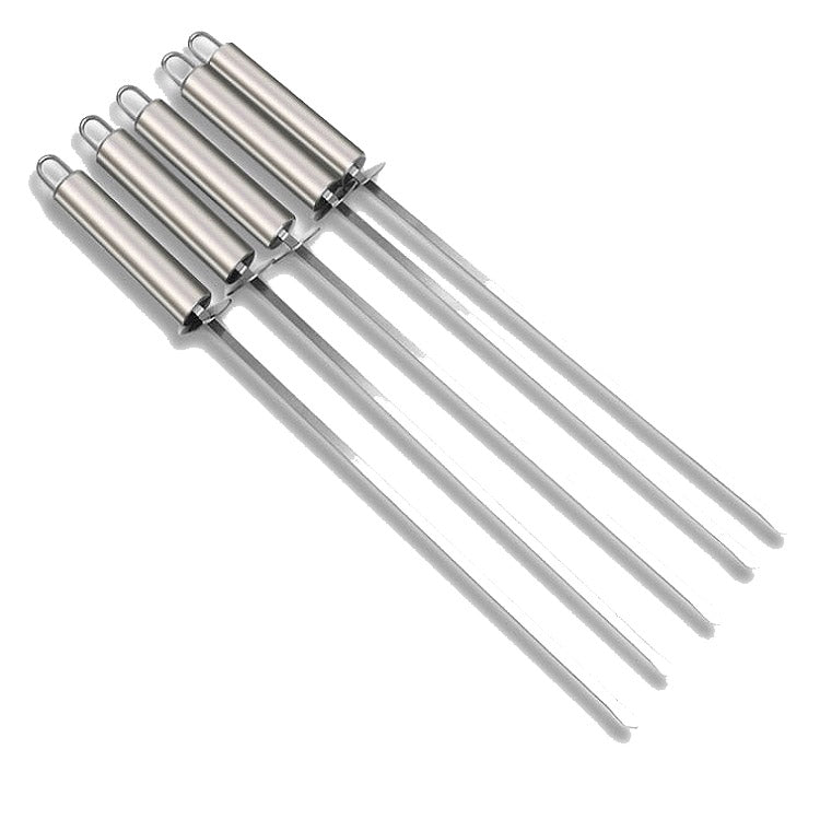 5 PCS Barbecue Pin With Handle BBQ Stainless Steel Grill Skewer Grill Pin With Heat-proof Handle - Cookwares & Tablewares by PMC TechLife | Online Shopping South Africa | PMC TechLife | Buy Now Pay Later Mobicred