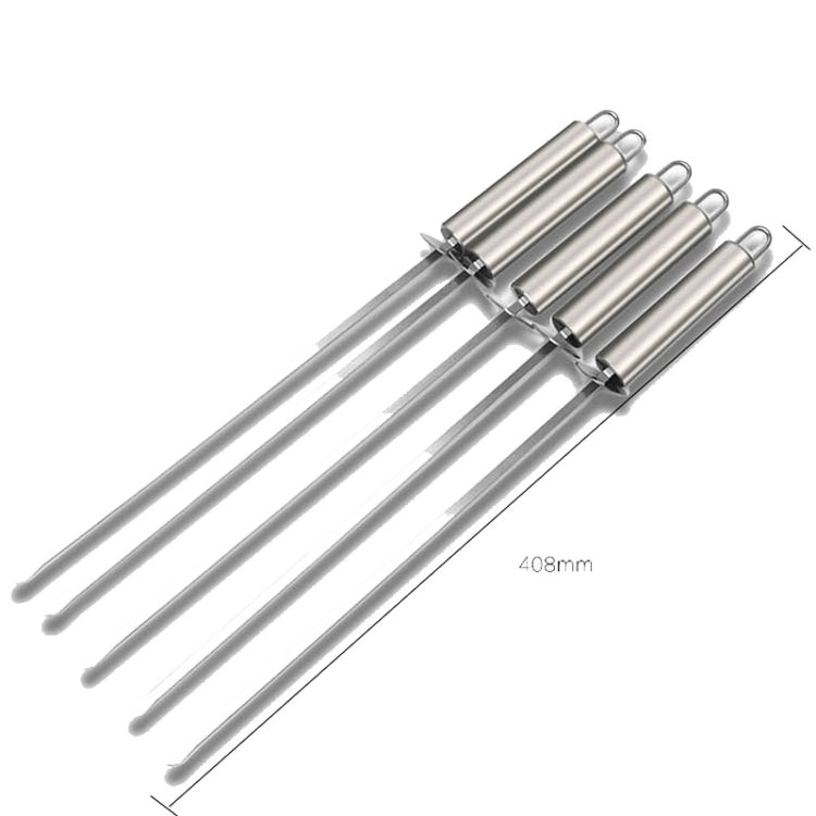 5 PCS Barbecue Pin With Handle BBQ Stainless Steel Grill Skewer Grill Pin With Heat-proof Handle - Cookwares & Tablewares by PMC TechLife | Online Shopping South Africa | PMC TechLife | Buy Now Pay Later Mobicred