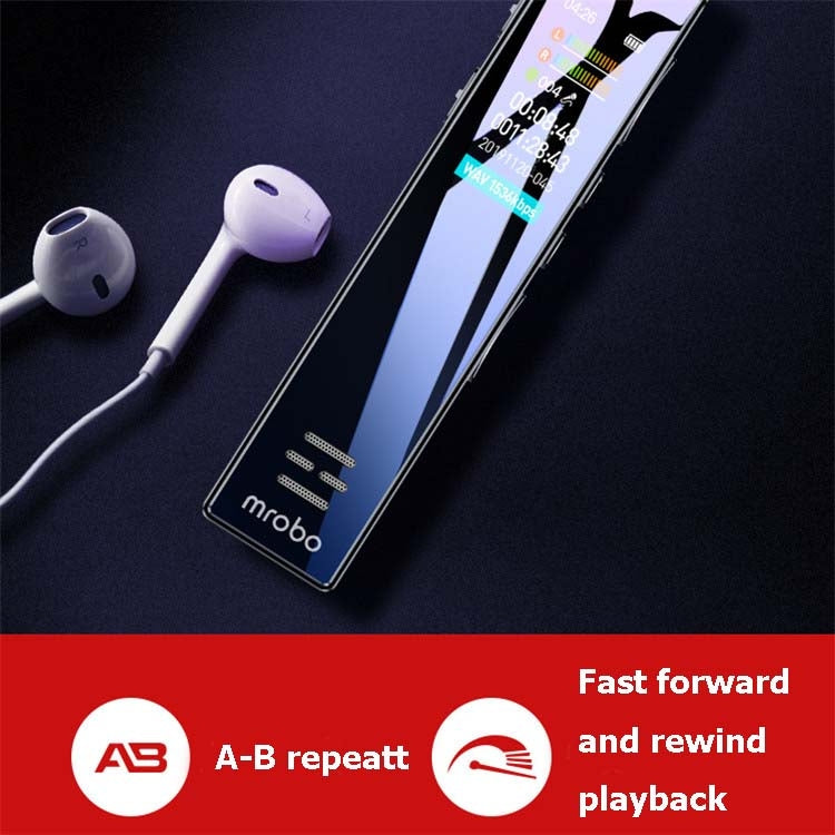 MROBO A10 Professional Voice Recorder HD Noise Reduction Student MP3 Color Screen Player, Capacity: 16 GB - free shipping - PMC TechLife - Order now!