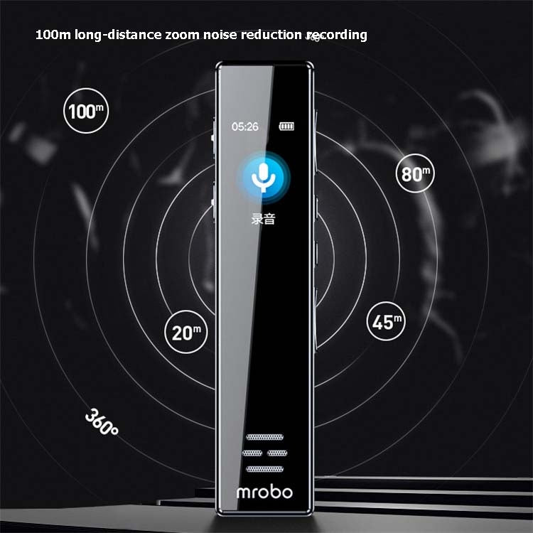 MROBO A10 Professional Voice Recorder HD Noise Reduction Student MP3 Color Screen Player, Capacity: 16 GB - free shipping - PMC TechLife - Order now!