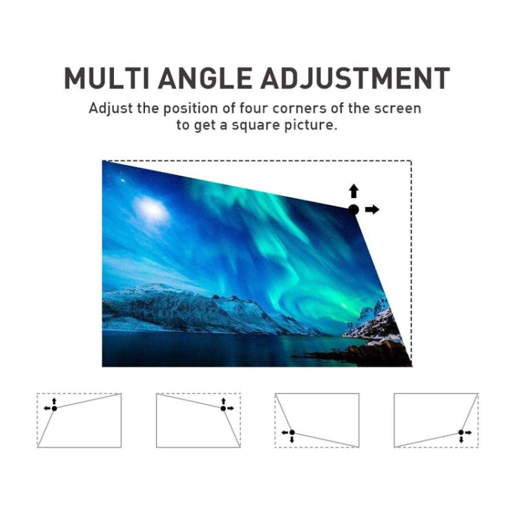 P11 854x480 DLP Mini Smart Projector With Infrared Remote Control, Android 9.0, 2GB+16GB, Support 2.4G/5G WiFi, Bluetooth, TF Card(Silver Gray) - LED Projector by PMC TechLife | Online Shopping South Africa | PMC TechLife