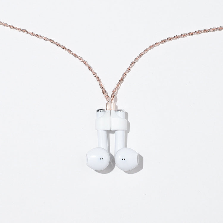 AIRPODS Wireless Headset Anti-lost Chain Strong Magnetic Sleeve Titanium Steel Stainless Steel Color Retention Anti-lost Necklace(Rose Gold) - Anti-lost & Holder by PMC TechLife | Online Shopping South Africa | PMC TechLife