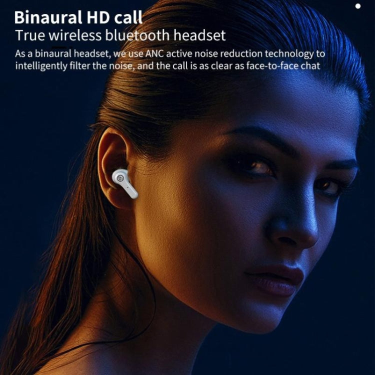 ANC PRO Touch 5.0TWS Master-slave Switch Wireless Bluetooth Headset Intelligent Noise Cancelling(White) - Bluetooth Earphone by PMC TechLife | Online Shopping South Africa | PMC TechLife