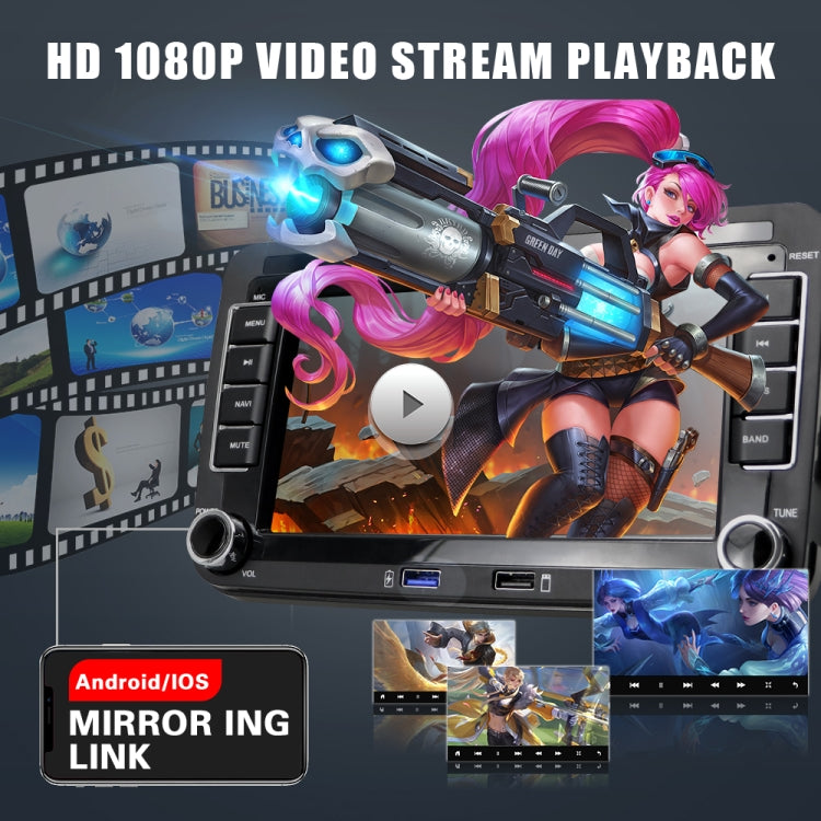 Suitable for Volkswagen 7-inch Car Multimedia Player Navigation Bluetooth Reversing Integrated Machine Android 10.0, Specification: 2+16G - free shipping - PMC TechLife - Order now!