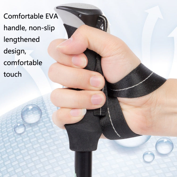 TANERDD TR-D0001 Trekking Poles Aluminum Alloy Folding Outdoor Handrails Trekking Walking Sticks(Short Model (Black)) - Folding Crutch by PMC TechLife | Online Shopping South Africa | PMC TechLife | Buy Now Pay Later Mobicred