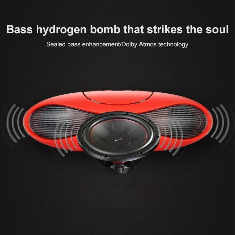 3D Stereo Mini Rugby Shape Bluetooth Speaker with TF Card Slot(White) - free shipping - PMC TechLife - Order now!