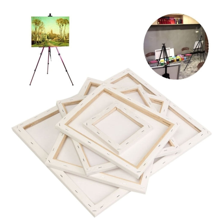 Oil Acrylic Paint White Blank Square Artist Canvas Wooden Board Frame, 30x30cm - free shipping - PMC TechLife - Order now!