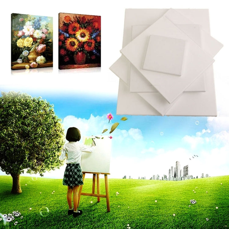 Oil Acrylic Paint White Blank Square Artist Canvas Wooden Board Frame, 30x30cm - free shipping - PMC TechLife - Order now!