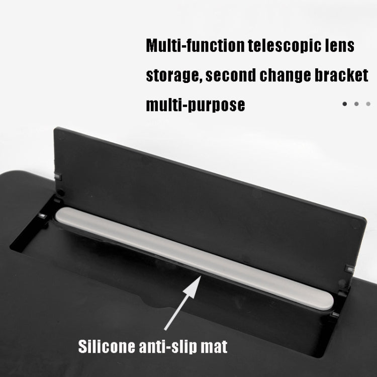 12 inch Pull-out Typed Ultra-clear 3D Mobile Phone Screen Stretching Bracket Amplifier(Black) - Screen Magnifier by PMC TechLife | Online Shopping South Africa | PMC TechLife