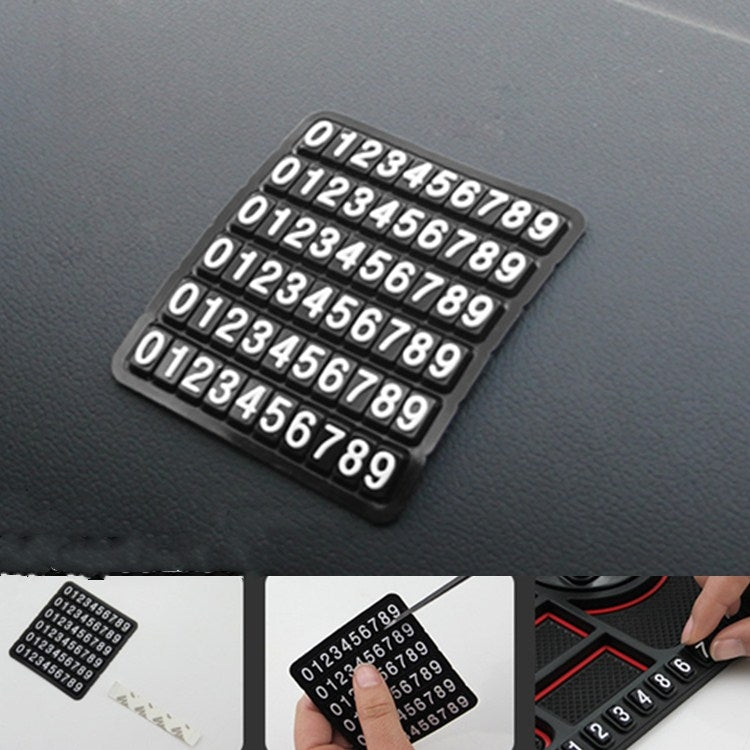 Car Interior Car Multifunctional Instrument Panel Storage Pad Car Phone Bracket Anti-slip Pad With Stop, Style:Rotating Black Circle - Car Holders by PMC TechLife | Online Shopping South Africa | PMC TechLife