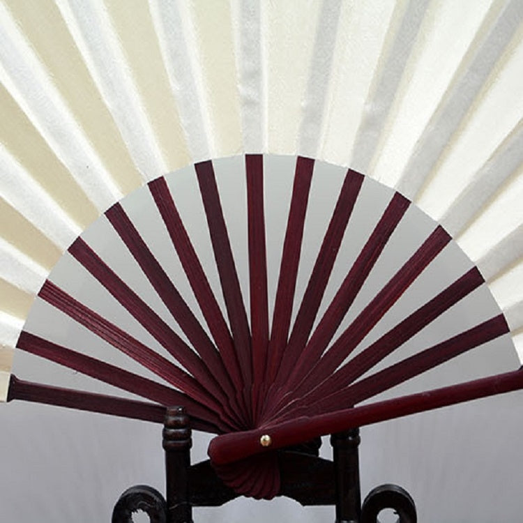 8 inch Pure Color Blank Silk Cloth Folding Fan Chinese Style Calligraphy Painting Fan(Red) - Hand Fans by PMC TechLife | Online Shopping South Africa | PMC TechLife