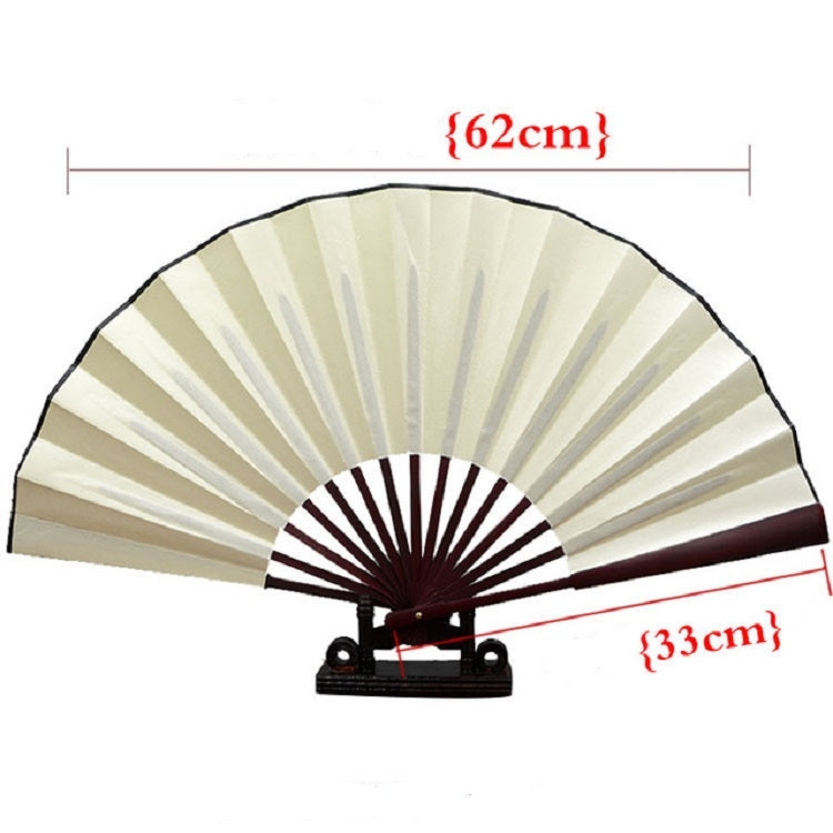 10 inch Pure Color Blank Silk Cloth Folding Fan Chinese Style Calligraphy Painting Fan(White) - Hand Fans by PMC TechLife | Online Shopping South Africa | PMC TechLife