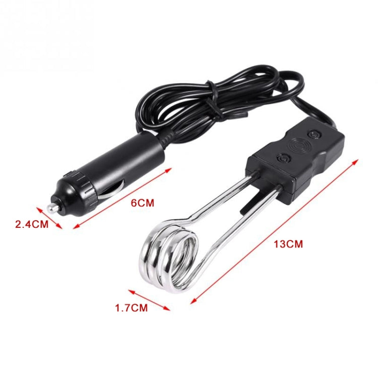 Portable 12V/24V Electric Car Boiled Immersion Water Heater Traveling Camping Picnic, Voltage:24V(Black) - Water Heaters & Accessories by PMC TechLife | Online Shopping South Africa | PMC TechLife | Buy Now Pay Later Mobicred