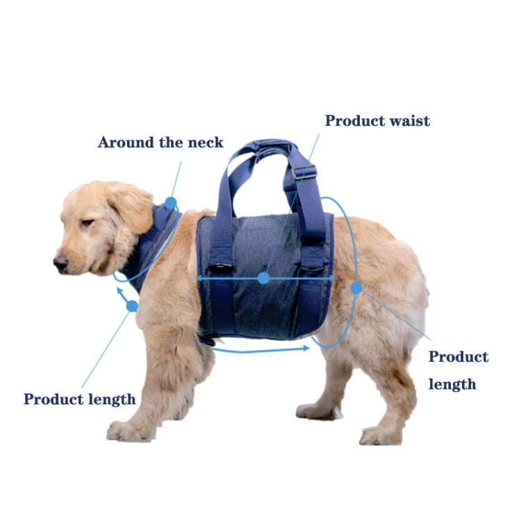 Pet Leash Senior Dogs Walking Aids Chest Harness, Size: XS(Dark Blue) - Leashes by PMC TechLife | Online Shopping South Africa | PMC TechLife