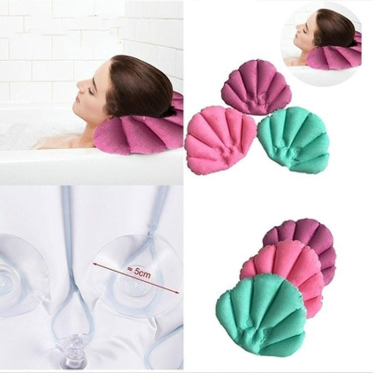 Shell Shaped Soft Bathroom Pillow Home Comfortable Spa Inflatable Bathtub Cushion, Random Color Delivery - Bath Pillows by PMC TechLife | Online Shopping South Africa | PMC TechLife