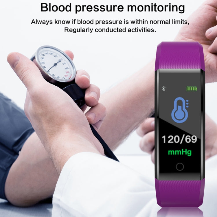 ID115 Plus Smart Bracelet Fitness Heart Rate Monitor Blood Pressure Pedometer Health Running Sports SmartWatch for IOS Android(purple) - free shipping - PMC TechLife - Order now!