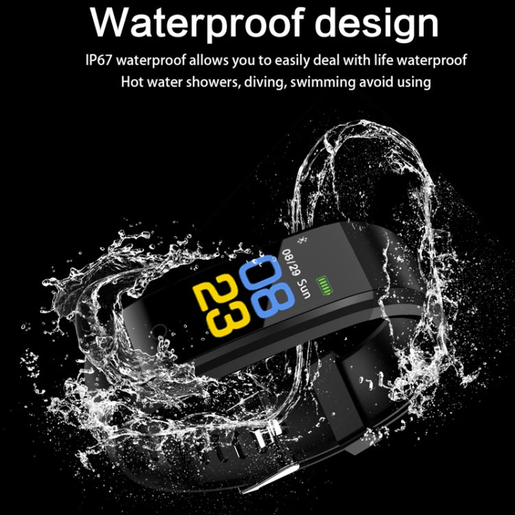 ID115 Plus Smart Bracelet Fitness Heart Rate Monitor Blood Pressure Pedometer Health Running Sports SmartWatch for IOS Android(dark blue) - Smart Wristbands by PMC TechLife | Online Shopping South Africa | PMC TechLife | Buy Now Pay Later Mobicred