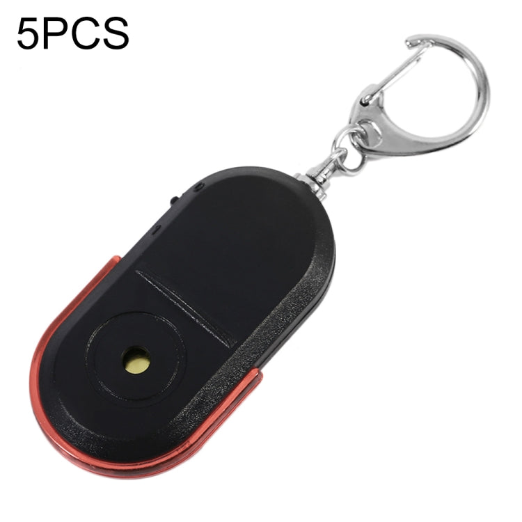 5 PCS Portable Anti-Lost Alarm Key Finder Wireless Whistle Sound LED Light Locator Finder(Red) - Anti-lost Alarm by PMC TechLife | Online Shopping South Africa | PMC TechLife