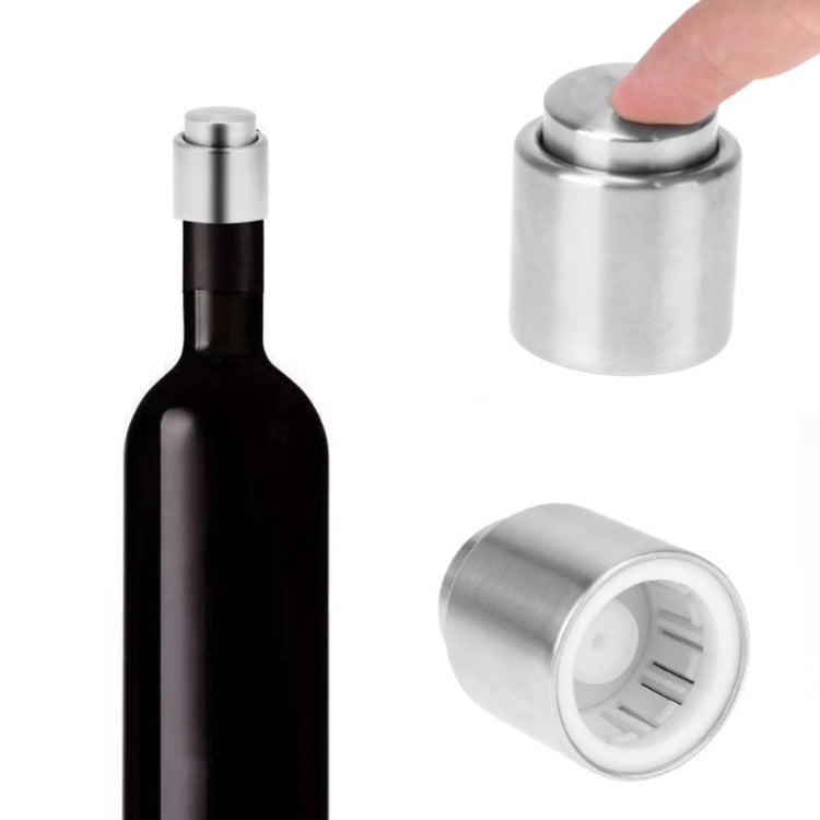 Push Stainless Steel Red Wine Stopper Champagne Stopper, Style:Red Wine Stopper - Bottle Stopper by PMC TechLife | Online Shopping South Africa | PMC TechLife
