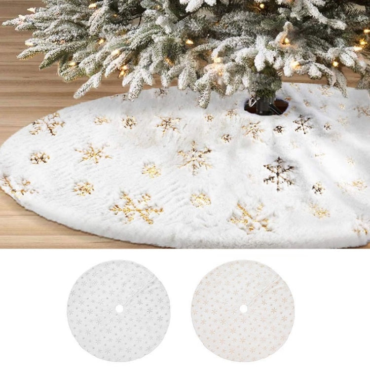 Christmas Tree Plush Sequin Embroidered Bottom Decorative Skirt, Size:120cm(Silver) - Ornaments by PMC TechLife | Online Shopping South Africa | PMC TechLife