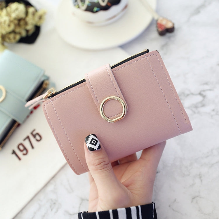 Women Wallets Small Fashion Leather Purse Ladies Card Bag For Female Purse Money Clip Wallet(Light Pink) - Wallets by PMC TechLife | Online Shopping South Africa | PMC TechLife